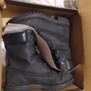 Timberland 8" Premium Black Boots